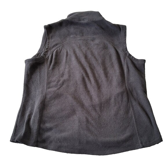 Indigo Fleece Vest Womens Large Gray Collared Outdoors Walking Biking Travel - Picture 5 of 9
